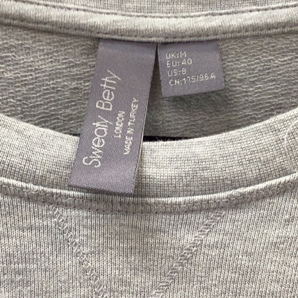Sweaty Betty Classic  Longline Oversized Crewneck Size 8 - Picture 3 of 5